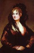 Francisco Jose de Goya Dona Isabel de Porcel. Sweden oil painting artist